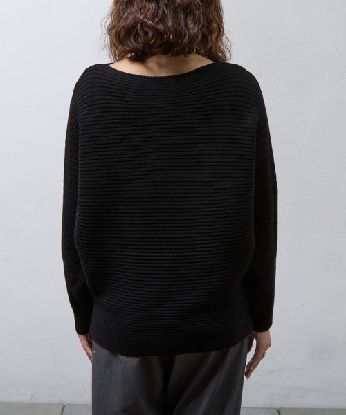 COLONY 2139（コロニートゥーワンスリーナイン）の「ラメ混ドルマンニットプルオーバー（ニット/セーター・レディース・ブラック/グレー/ベージュ/ライトグレー・FREE）」の12枚目の写真