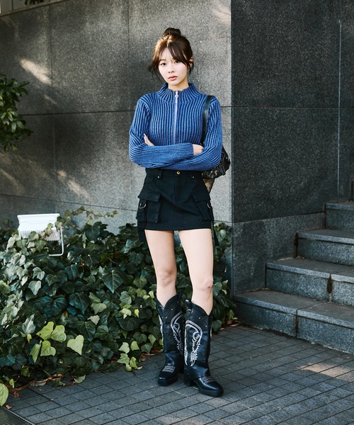 sedacle girl(セダクルガール)の「ポケットミニスカート(スカート・レディース・ブラック/ブラウン・SMALL/MEDIUM)」の14枚目の写真