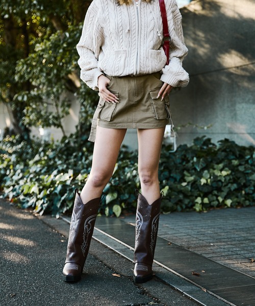 sedacle girl(セダクルガール)の「ポケットミニスカート(スカート・レディース・ブラック/ブラウン・SMALL/MEDIUM)」の21枚目の写真