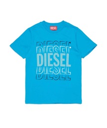 DIESEL 半袖Tシャツ 青 DIESEL｜ディーゼルのTシャツ/カットソー（ブルー・ネイビー