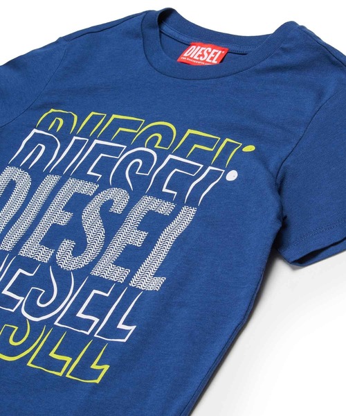 DIESEL 半袖Tシャツ 青 セール】DIESEL（ディーゼル）Kids & Junior ブランドロゴ半袖T