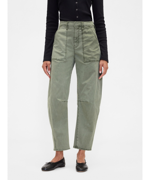 GAP（ギャップ）の「ハイライズ バレルカーキパンツ（その他パンツ・レディース・ベージュ/オフホワイト/グレー/グリーン・4/2/0/000/00/10/6/8）」の21枚目の写真