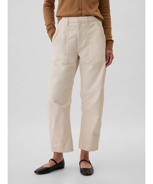 GAP（ギャップ）の「ハイライズ バレルカーキパンツ（その他パンツ・レディース・ベージュ/オフホワイト/グレー/グリーン・4/2/0/000/00/10/6/8）」の6枚目の写真