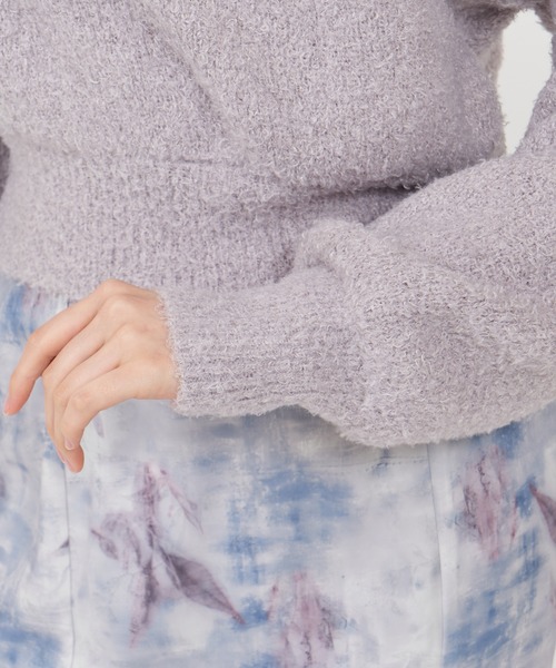 ROYAL PARTY(ロイヤルパーティー)の「カシュクールニットトップス(ニット/セーター・レディース・オフホワイト/ピンク/グレー・FREE)」の8枚目の写真