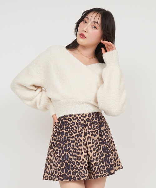 ROYAL PARTY(ロイヤルパーティー)の「カシュクールニットトップス(ニット/セーター・レディース・オフホワイト/ピンク/グレー・FREE)」の11枚目の写真