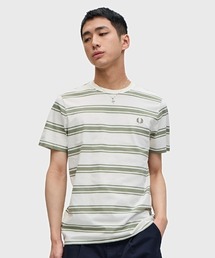 【美品・レア】フレッドペリー ベージュ Tシャツ 半袖　値下げ可 楽天市場】FRED PERRY フレッドペリー Tシャツ Fine Stripe
