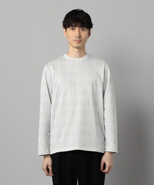 COMME CA MEN(コムサメン)の「〔IL PRINCIPE〕和歌山編み ジャージー ロングスリーブTシャツ(Tシャツ/カットソー・メンズ・ブラック/ライトグレー・L/M)」の10枚目の写真
