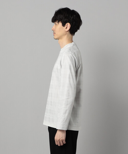 COMME CA MEN(コムサメン)の「〔IL PRINCIPE〕和歌山編み ジャージー ロングスリーブTシャツ(Tシャツ/カットソー・メンズ・ブラック/ライトグレー・L/M)」の11枚目の写真