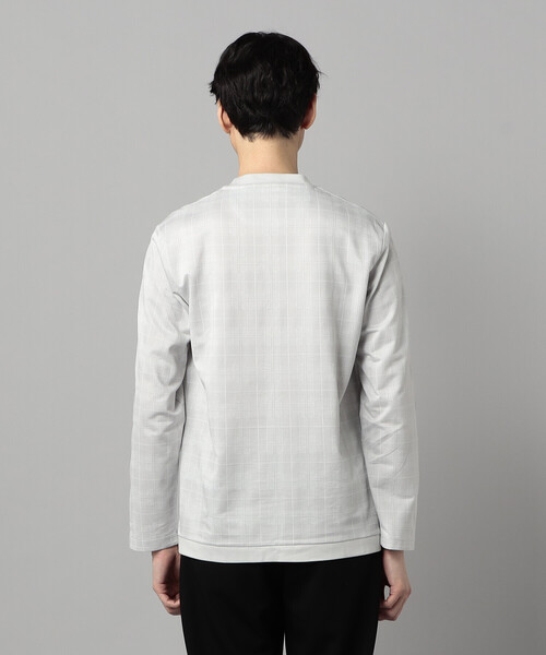 COMME CA MEN(コムサメン)の「〔IL PRINCIPE〕和歌山編み ジャージー ロングスリーブTシャツ(Tシャツ/カットソー・メンズ・ブラック/ライトグレー・L/M)」の12枚目の写真