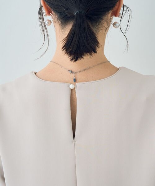 YECCA VECCA（イェッカヴェッカ）の「ペプラムブラウス（シャツ/ブラウス・レディース・ネイビー/ベージュ・FREE）」の11枚目の写真