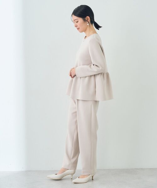 YECCA VECCA（イェッカヴェッカ）の「ペプラムブラウス（シャツ/ブラウス・レディース・ネイビー/ベージュ・FREE）」の13枚目の写真