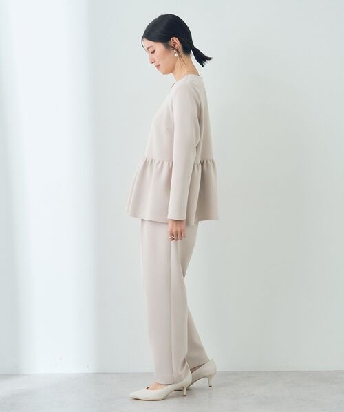 YECCA VECCA（イェッカヴェッカ）の「ペプラムブラウス（シャツ/ブラウス・レディース・ネイビー/ベージュ・FREE）」の14枚目の写真