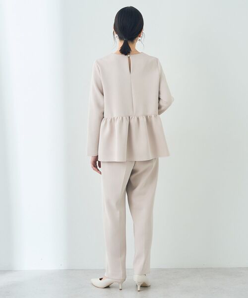 YECCA VECCA（イェッカヴェッカ）の「ペプラムブラウス（シャツ/ブラウス・レディース・ネイビー/ベージュ・FREE）」の15枚目の写真