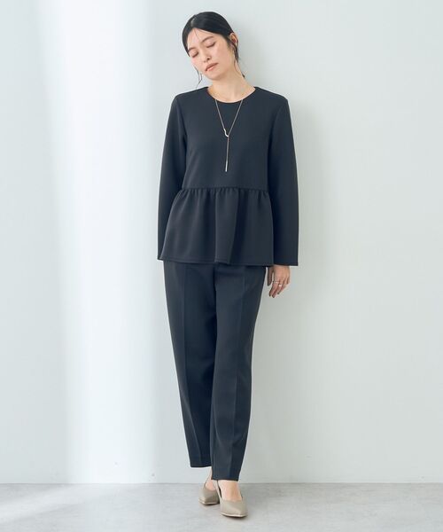 YECCA VECCA（イェッカヴェッカ）の「ペプラムブラウス（シャツ/ブラウス・レディース・ネイビー/ベージュ・FREE）」の21枚目の写真