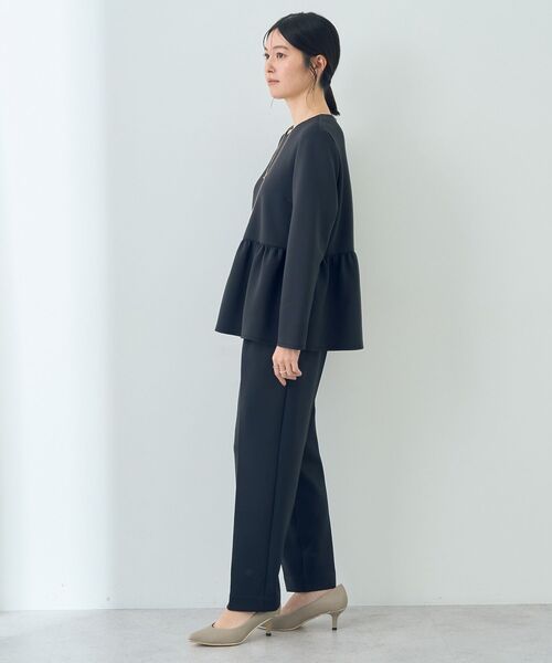 YECCA VECCA（イェッカヴェッカ）の「ペプラムブラウス（シャツ/ブラウス・レディース・ネイビー/ベージュ・FREE）」の22枚目の写真