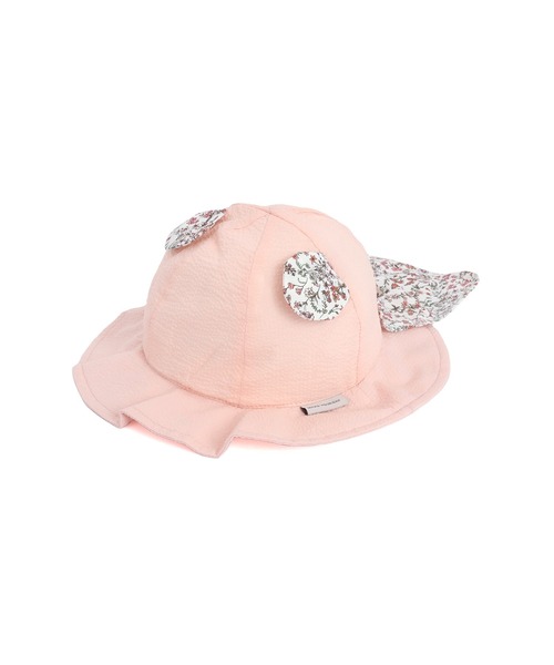 MAKE YOUR DAY（メイクユアデイ）の「小さなお花ベビーハット（ハット・キッズ・オフホワイト/ピンク・48/50/46）」の11枚目の写真