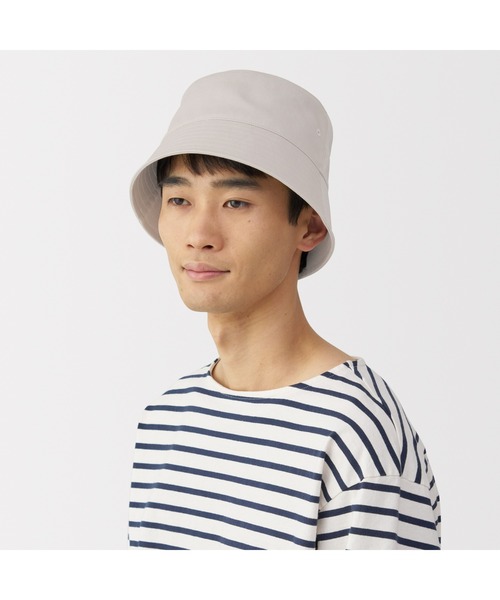 無印良品(ムジルシリョウヒン)の「UVカット コットンツイル バケット(ハット・レディース・ダークブラウン/ブラック/アイボリー・56.5-59cm)」の9枚目の写真