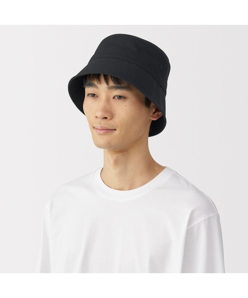 無印良品(ムジルシリョウヒン)の「UVカット コットンツイル バケット(ハット・レディース・ダークブラウン/ブラック/アイボリー・56.5-59cm)」の16枚目の写真