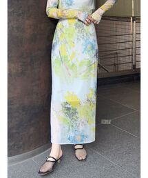 LAGUNAMOON | 【DELIGENCE PARLOURコラボ】アートフラワープリントシアースカート(スカート)