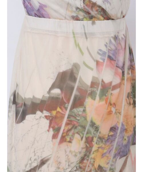 LAGUNAMOON(ラグナムーン)の「【DELIGENCE PARLOURコラボ】アートフラワープリントシアースカート(スカート・レディース・ベージュ/ライトグレー・FREE)」の14枚目の写真