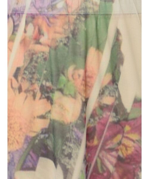 LAGUNAMOON(ラグナムーン)の「【DELIGENCE PARLOURコラボ】アートフラワープリントシアースカート(スカート・レディース・ベージュ/ライトグレー・FREE)」の9枚目の写真