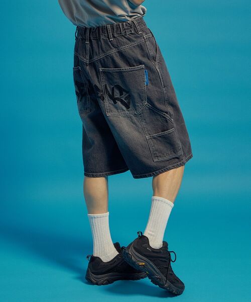 SEQUENZ(シークエンズ)の「【SEQUENZ(シークエンズ)】BACK EMB. SHORT DENIM / デニム パンツ 半ズボン ショーツ ワンポイント 刺繍(その他パンツ・メンズ・ブラック/ライトグレー/ネイビー/その他1・SMALL/MEDIUM/LARGE)」の7枚目の写真