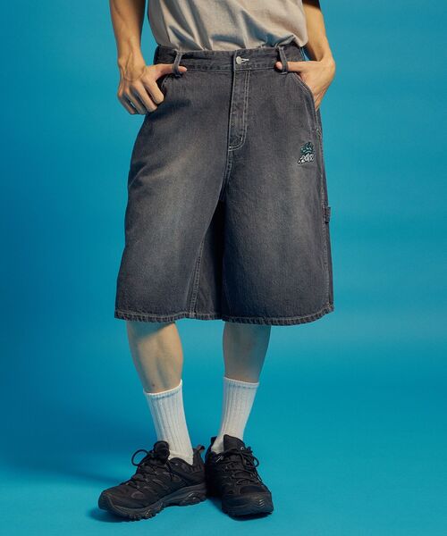 SEQUENZ(シークエンズ)の「【SEQUENZ(シークエンズ)】BACK EMB. SHORT DENIM / デニム パンツ 半ズボン ショーツ ワンポイント 刺繍(その他パンツ・メンズ・ブラック/ライトグレー/ネイビー/その他1・SMALL/MEDIUM/LARGE)」の8枚目の写真