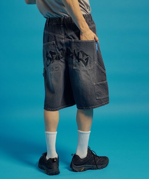 SEQUENZ(シークエンズ)の「【SEQUENZ(シークエンズ)】BACK EMB. SHORT DENIM / デニム パンツ 半ズボン ショーツ ワンポイント 刺繍(その他パンツ・メンズ・ブラック/ライトグレー/ネイビー/その他1・SMALL/MEDIUM/LARGE)」の9枚目の写真