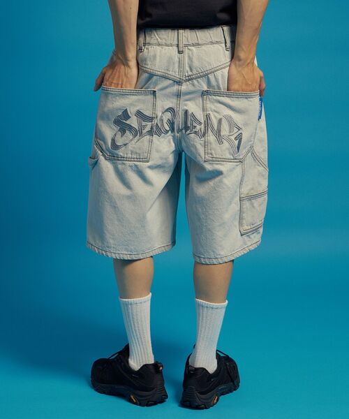 SEQUENZ(シークエンズ)の「【SEQUENZ(シークエンズ)】BACK EMB. SHORT DENIM / デニム パンツ 半ズボン ショーツ ワンポイント 刺繍(その他パンツ・メンズ・ブラック/ライトグレー/ネイビー/その他1・SMALL/MEDIUM/LARGE)」の12枚目の写真