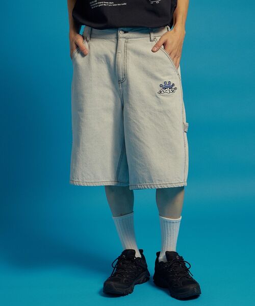SEQUENZ(シークエンズ)の「【SEQUENZ(シークエンズ)】BACK EMB. SHORT DENIM / デニム パンツ 半ズボン ショーツ ワンポイント 刺繍(その他パンツ・メンズ・ブラック/ライトグレー/ネイビー/その他1・SMALL/MEDIUM/LARGE)」の14枚目の写真