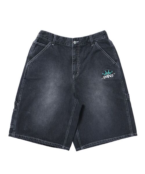 SEQUENZ（シークエンズ）】BACK EMB. SHORT DENIM / デニム