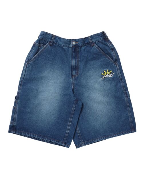 SEQUENZ（シークエンズ）】BACK EMB. SHORT DENIM / デニム パンツ 半