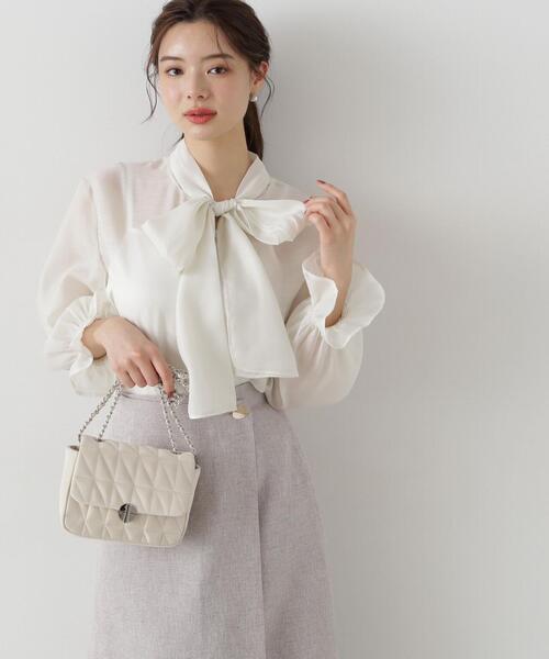 PROPORTION BODY DRESSING(プロポーションボディドレッシング)の「ビックリボンシアーブラウス / 1215110304(シャツ/ブラウス・レディース・ホワイト系その他/イエロー/ブルー・SMALL/MEDIUM)」の20枚目の写真