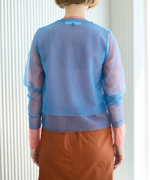 bow.a SHEER IRIS CARDIGAN シアーアイリスカーディガン SHEER IRIS CARDIGAN | bow.a