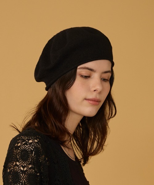 arth(アース)の「arth Washi/OGC Knit Beret / アース(ハンチング/ベレー帽・レディース・ブラック/ホワイト/ブラウン・FREE)」の20枚目の写真