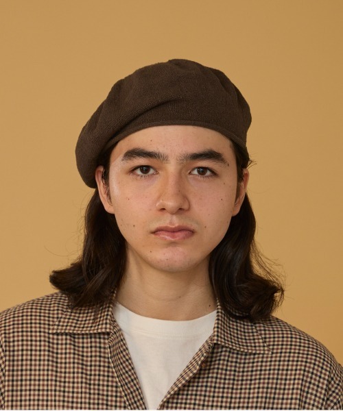 arth(アース)の「arth Washi/OGC Knit Beret / アース(ハンチング/ベレー帽・レディース・ブラック/ホワイト/ブラウン・FREE)」の9枚目の写真