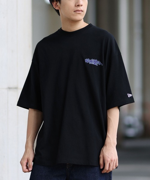 NEW ERA（ニューエラ）の「NEW ERA/ニューエラ 半袖Tシャツ バックプリント 14410049/14410050/14410051/14670932（Tシャツ/カットソー・メンズ・ブラック/ベージュ/ライトブルー/ホワイト・M/L/XL/XXL）」の3枚目の写真