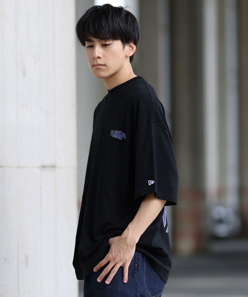 NEW ERA（ニューエラ）の「NEW ERA/ニューエラ 半袖Tシャツ バックプリント 14410049/14410050/14410051/14670932（Tシャツ/カットソー・メンズ・ブラック/ベージュ/ライトブルー/ホワイト・M/L/XL/XXL）」の14枚目の写真