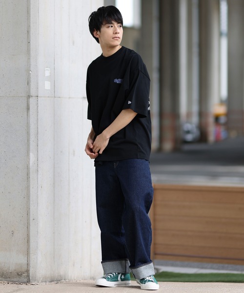 NEW ERA（ニューエラ）の「NEW ERA/ニューエラ 半袖Tシャツ バックプリント 14410049/14410050/14410051/14670932（Tシャツ/カットソー・メンズ・ブラック/ベージュ/ライトブルー/ホワイト・M/L/XL/XXL）」の17枚目の写真