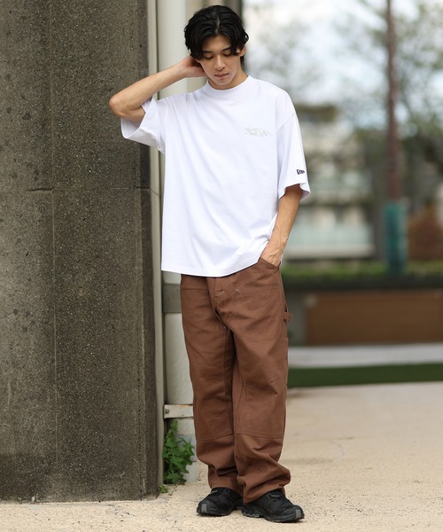 NEW ERA（ニューエラ）の「NEW ERA/ニューエラ 半袖Tシャツ バックプリント 14410049/14410050/14410051/14670932（Tシャツ/カットソー・メンズ・ブラック/ベージュ/ライトブルー/ホワイト・M/L/XL/XXL）」の9枚目の写真