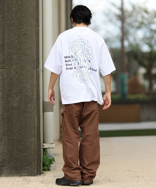 NEW ERA（ニューエラ）の「NEW ERA/ニューエラ 半袖Tシャツ バックプリント 14410049/14410050/14410051/14670932（Tシャツ/カットソー・メンズ・ブラック/ベージュ/ライトブルー/ホワイト・M/L/XL/XXL）」の11枚目の写真