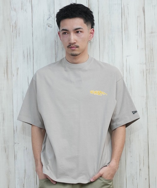 NEW ERA（ニューエラ）の「NEW ERA/ニューエラ 半袖Tシャツ バックプリント 14410049/14410050/14410051/14670932（Tシャツ/カットソー・メンズ・ブラック/ベージュ/ライトブルー/ホワイト・M/L/XL/XXL）」の20枚目の写真