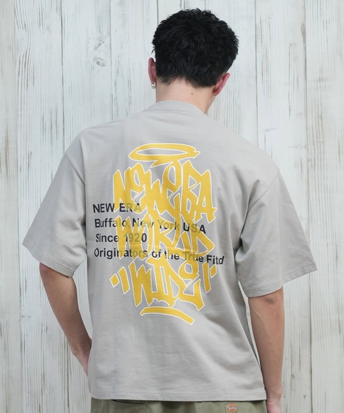 NEW ERA（ニューエラ）の「NEW ERA/ニューエラ 半袖Tシャツ バックプリント 14410049/14410050/14410051/14670932（Tシャツ/カットソー・メンズ・ブラック/ベージュ/ライトブルー/ホワイト・M/L/XL/XXL）」の22枚目の写真