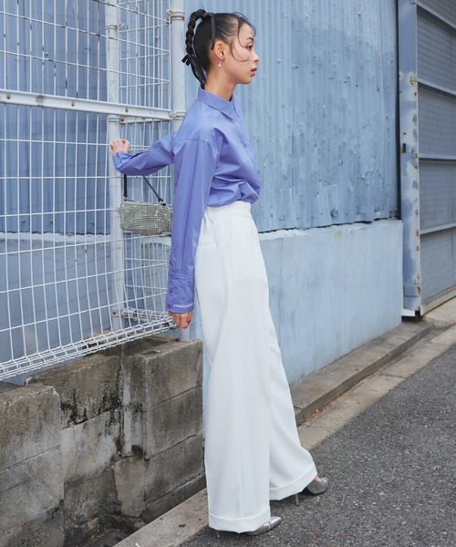 Narcissus（ナルシス）の「ワイドパンツ　セットアップ（その他パンツ・レディース・ブラック/ホワイト・FREE）」の5枚目の写真