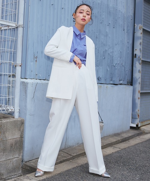 Narcissus（ナルシス）の「ワイドパンツ　セットアップ（その他パンツ・レディース・ブラック/ホワイト・FREE）」の7枚目の写真