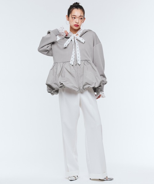 Narcissus（ナルシス）の「ワイドパンツ　セットアップ（その他パンツ・レディース・ブラック/ホワイト・FREE）」の9枚目の写真