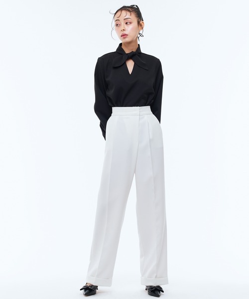 Narcissus（ナルシス）の「ワイドパンツ　セットアップ（その他パンツ・レディース・ブラック/ホワイト・FREE）」の8枚目の写真