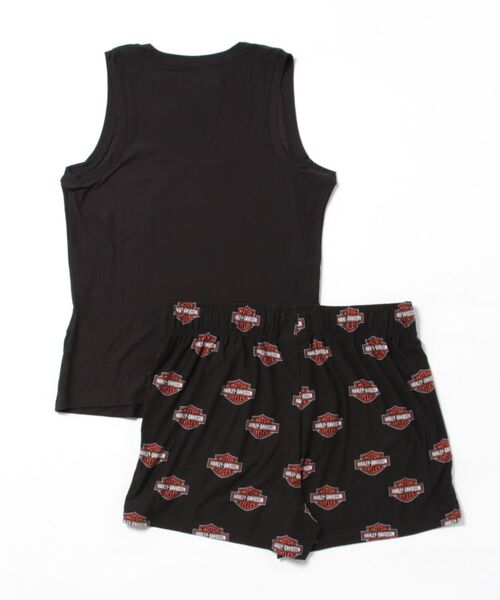 Harley-Davidson(ハーレーダビッドソン)の「バー&シールド・プリント・パジャマ・ショートセット(Tシャツ/カットソー・レディース・ブラック系その他・SMALL/MEDIUM/X-SMALL/LARGE/X-LARGE)」の3枚目の写真