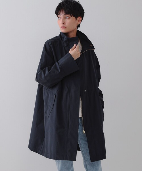 OPAQUE.CLIP（オペークドットクリップ）の「《CLASSY掲載》ミドルスタンドコート【洗濯機洗い可】（その他アウター・レディース・オフホワイト/ネイビー・36/38/40）」の9枚目の写真