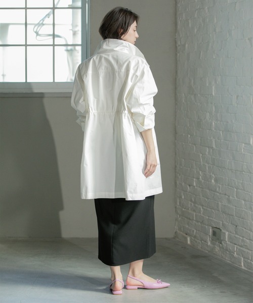 OPAQUE.CLIP（オペークドットクリップ）の「《CLASSY掲載》ミドルスタンドコート【洗濯機洗い可】（その他アウター・レディース・オフホワイト/ネイビー・36/38/40）」の17枚目の写真